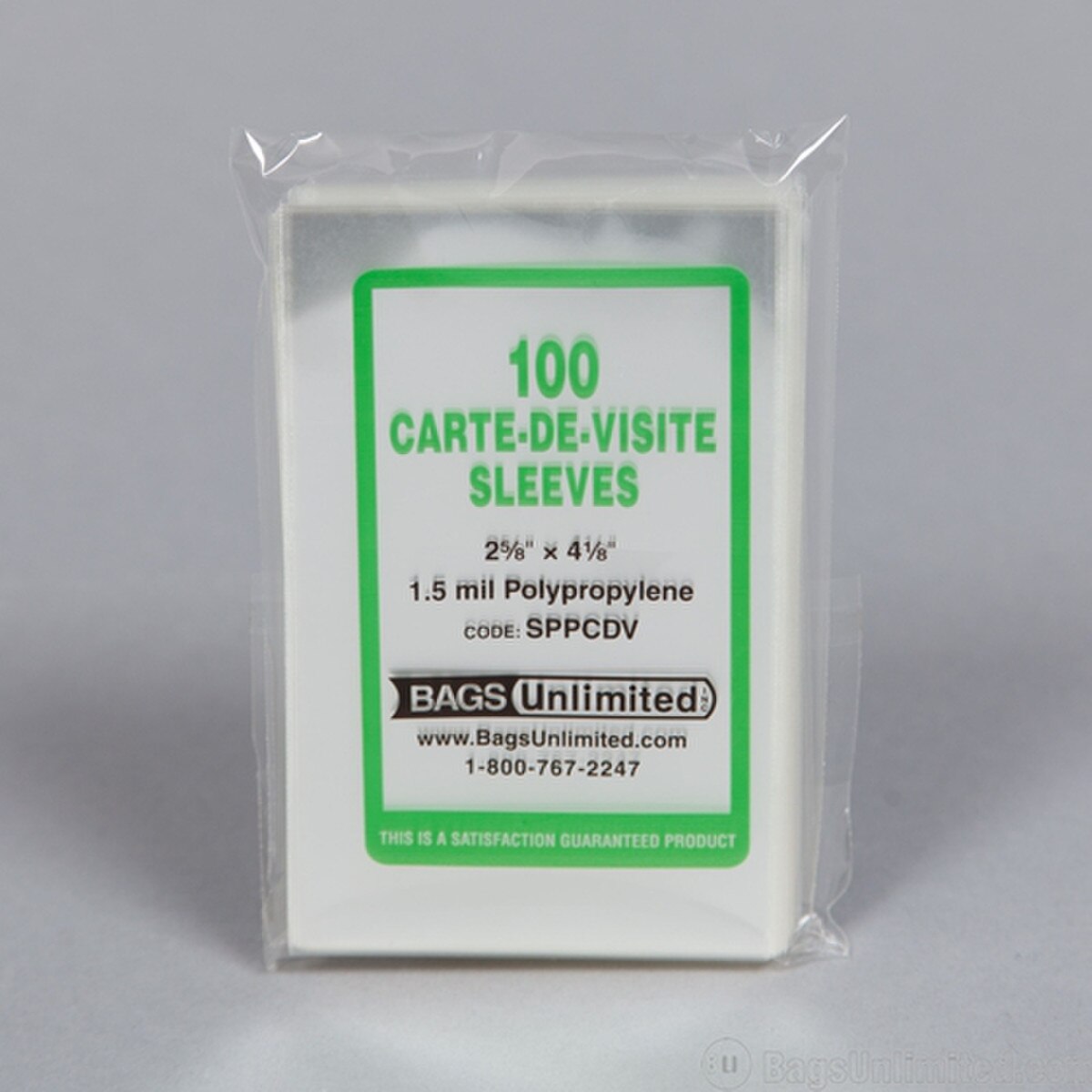 POLYPROPYLENE Sleeves for CARTES de